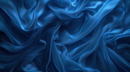 Fototapeta premium Canvas or muslin fabric cloth backdrop suitable for portraits products or concepts, with dramatic blue modulations.