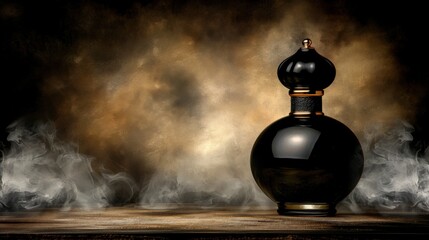 perfume bottle, vintage, chic and design, glass, with stones, background