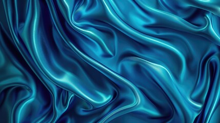 Obraz premium Elegant deep blue and turquoise gradient background, ideal for text overlays.