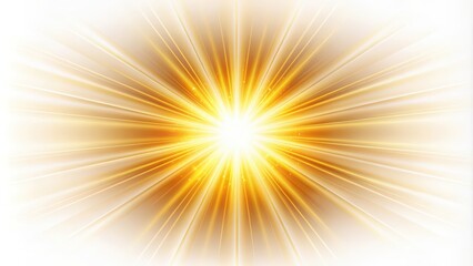 Obraz premium Golden Light Rays Radiating From a Bright Center