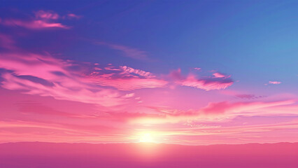 Abstract Sunset Symphony: A Serene Background with Vibrant Hues for Wallart and Wallpaper, Perfect for Adding a Touch of Tranquility and Color to Any Space