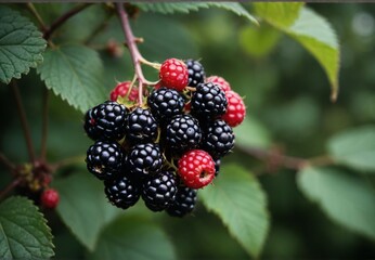 blackberry on the bush
