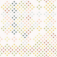 Simple glitch geometric seamless abstract pattern with playful woven summer color. Bright whimsical gender neutral bold irregular shape textile Cotton effect background. 