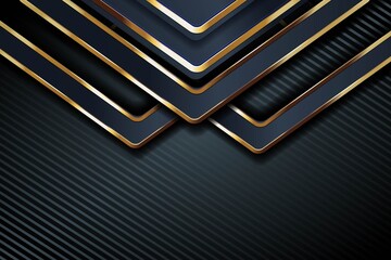 Abstract background with black and gold geometric shapes.