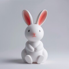 medium shot of porcelain animal figurine, isolated on a white background, bright and vivid tonality, 