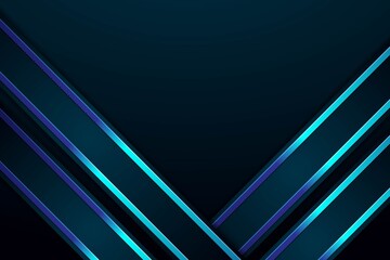 Abstract blue and black geometric background with glowing lines.