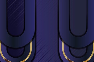 Abstract blue and gold geometric background.