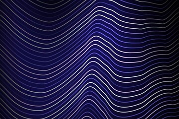 Abstract blue and white wavy lines background.
