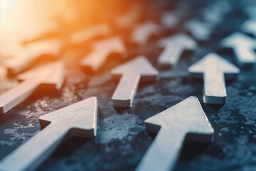 Direction impact showcasing the power to lead, highlighting decisive leadership close up, concept of influence, dynamic, Composite, Office backdrop