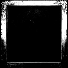 Black Grunge Background with Silver and White Center in Distressed Metal