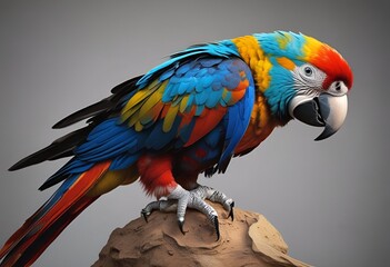 Fototapeta premium blue and yellow macaw