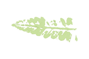 Green watercolor background. Artistic hand paint. Isolated on transparent background.
