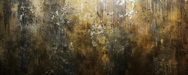 Obraz premium An old, textured stucco wall with dark vintage aesthetics, creating a perfect backdrop for product showcases.