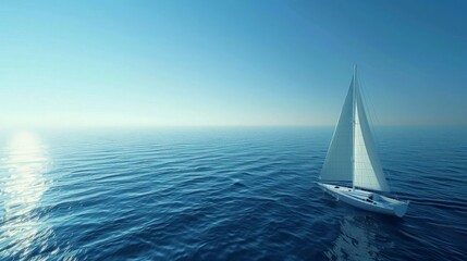 Obraz premium Sailboat on the Ocean