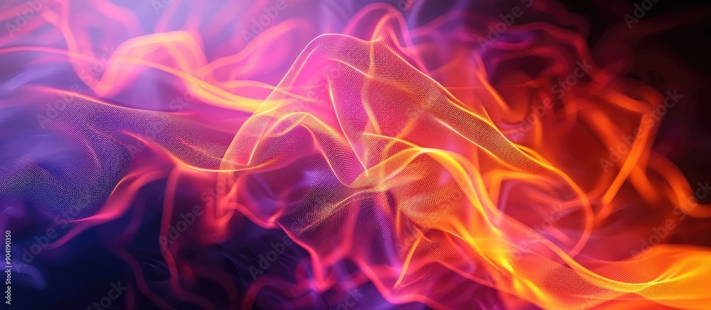 Poster vivid abstract gradient mesh backdrop with copy space image