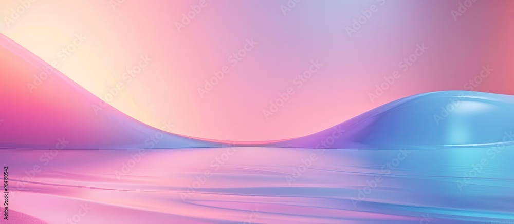 Poster create a contemporary gradient blur background ideal for product design ui featuring ample copy spac