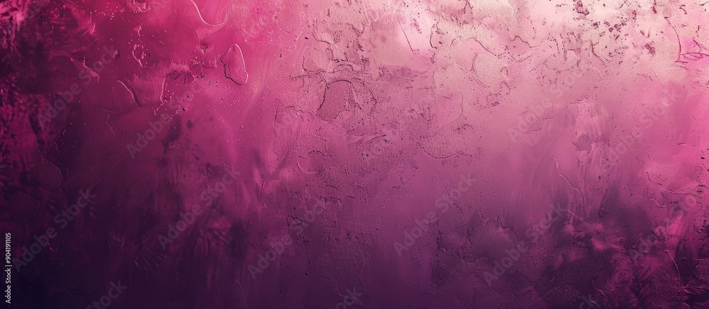 Poster abstract background with a gradient in dark pink hues and a grainy texture creating a noise effect p