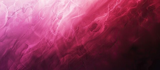 Fototapeta premium An abstract background with a gradient of dark pink colors featuring a grainy texture that adds a noise effect to the image with copy space