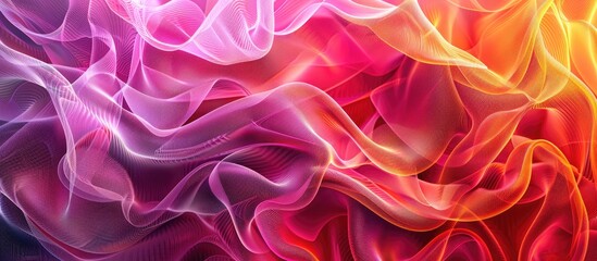Obraz premium Vibrant abstract background with a gradient mesh pattern ideal for any design project needing copy space image