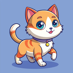 Obraz premium Baby cute cat vector
