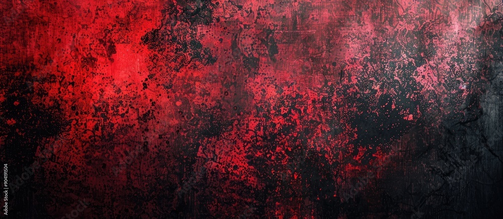 Poster grainy abstract background with a red and black color gradient creating a texture effect ideal for c