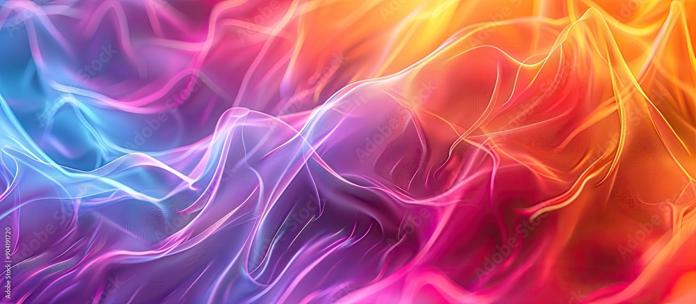 Poster vibrant abstract gradient mesh background with copy space image