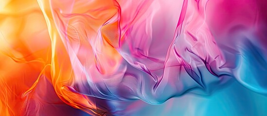 Obraz premium Colorful abstract background with a blurred effect creating an engaging composition for use as a copy space image