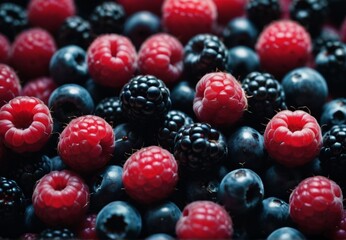 "Mixed berries" refers to a combination of various types of berries, such as strawberries, blueberries, raspberries, and blackberries.