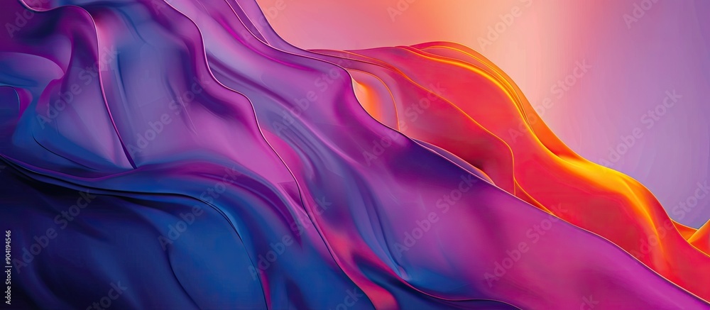 Poster vibrant abstract gradient mesh backdrop with copy space image
