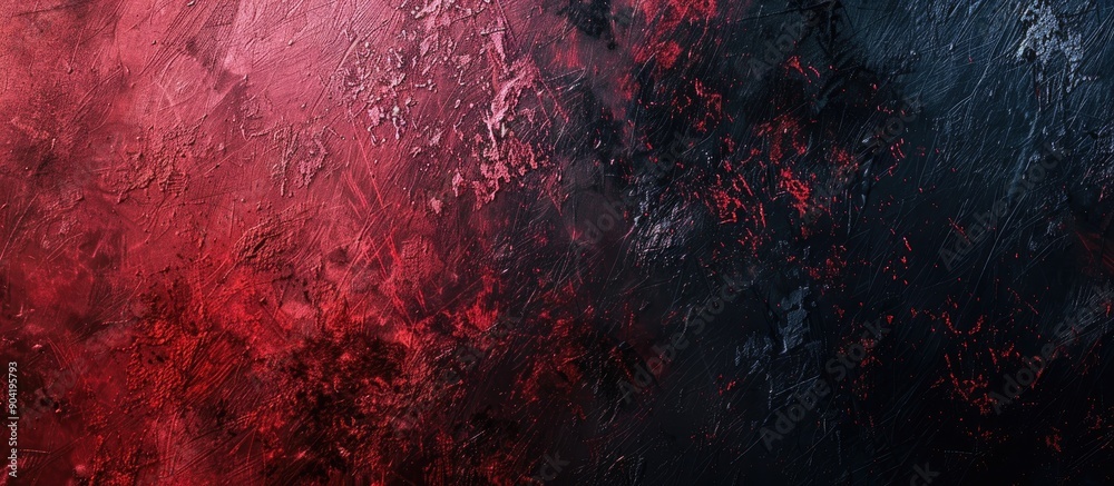 Poster grainy abstract background with a red and black color gradient creating a texture effect ideal for c