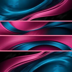 Fototapeta premium Blended colorful dark pink and blue geadient abstract banner background 