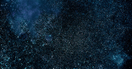 Blue cement wall background with abstract pattern in retro concept