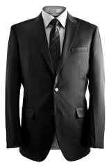Classic Black Suit Jacket with Shirt mockup