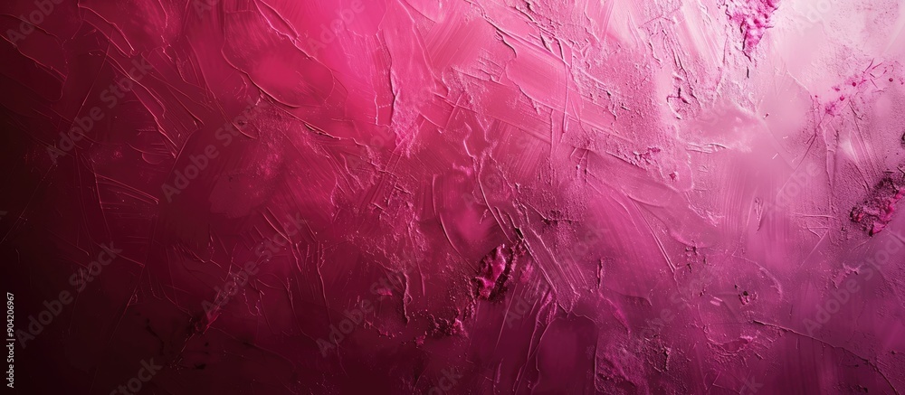Poster abstract background with a gradient effect in grainy dark pink creating a noise texture akin to a co