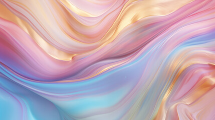 Obraz premium Colorful marble texture with swirling patterns in pastel shades