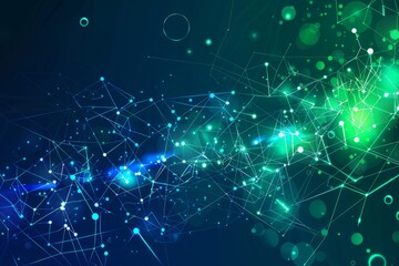 Obraz premium vector background for a computer network , nodes, cloud computing