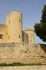 Naklejka premium Castell de Bellver, a castle in Palma de Mallorca, Spain 