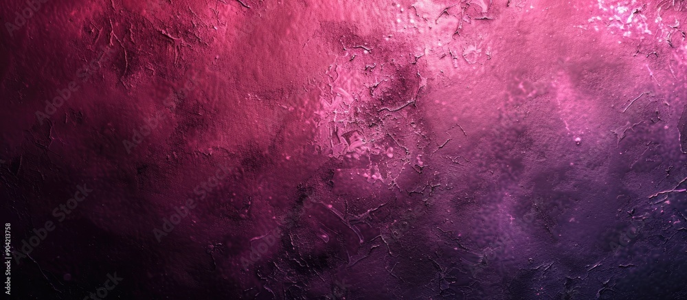 Poster abstract background with a grainy dark pink color gradient and noise texture effect perfect for a co