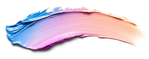 Multicolor vibrant brush stroke displayed in a blend of colorful pastel hues The sweeping motion of the paint creates a dynamic and lively effect
