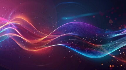 Fototapeta premium Abstract Swirling Glow with Dynamic Light