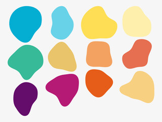 Colourful Abstract Shapes Fluid