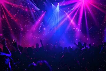 illustration vector background for a nightclub event, clubbing , DJ party, Trance , EDM , electronic dance music