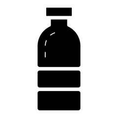 plastic water drink bottle glyph icon