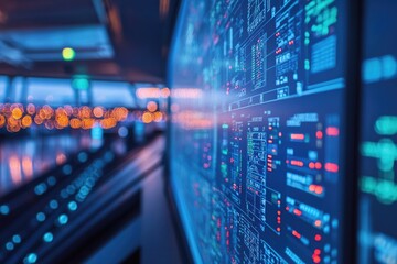 Fototapeta premium Modernized Air Traffic Control Systems Enhancing Airport Efficiency and Safety