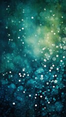 Blue green grunge texture watercolor bokeh background