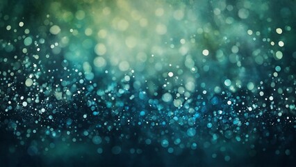 Obraz premium Blue green grunge texture watercolor bokeh background