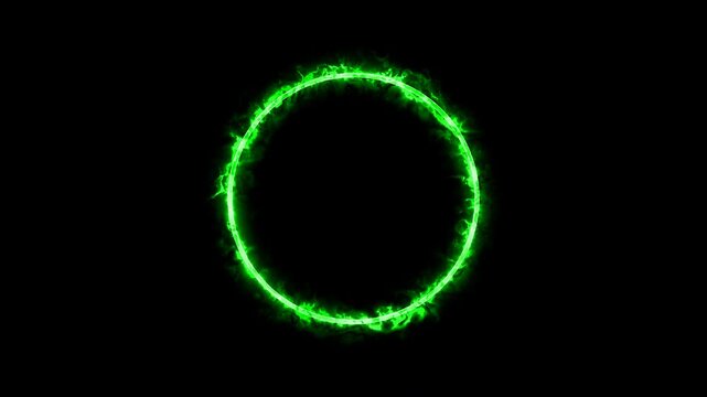 Plasma circle on a transparent background. Animation. 