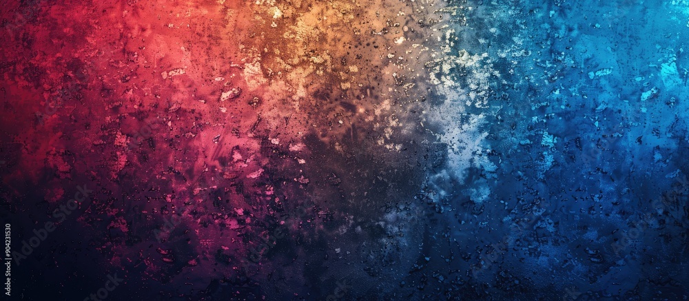 Poster grainy abstract background with color gradient and noise texture effect suitable for copy space imag