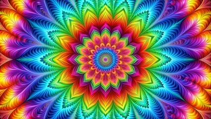 Vibrant swirling kaleidoscope of colors transcending into a mesmerizing gradient background, perfect for a modern computer wallpaper in stunning 4K resolution.