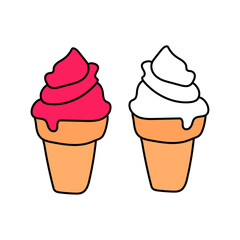 ice cream cone vector design.